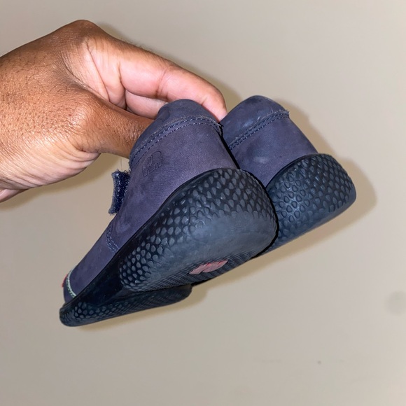 Elephanten Girls Size 26 (10T) Navy Red Flower Mary Jane Shoes School - Picture 4 of 7